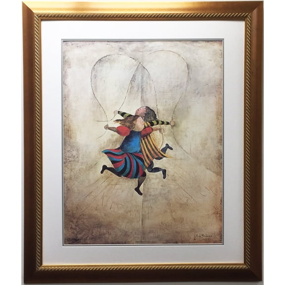 G. Rodo Boulanger "JUMPING ROPE" Out of Print Lithograh Generic