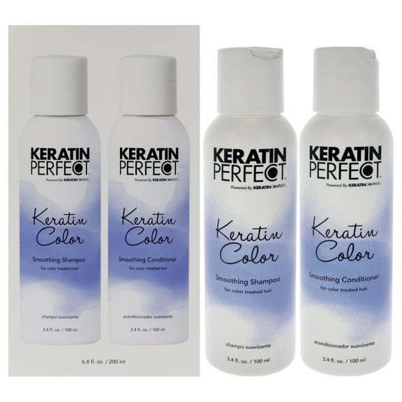 Keratin Perfect Color Smoothing Kit For Unisex - Shampoo, Conditioner - 2x3.4oz