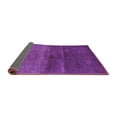 thumbnail image 2 of Ahgly Company Indoor Round Abstract Purple Contemporary Area Rugs, 4' Round, 2 of 4