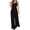 D-473 Black, variant on Navy Ladies Adjustable Flare Wide Leg Plain Long Boot Cut Leg Coveralls Pants One Piece for Women Fall Summer Pants Button 2026 Clothes Y2K S