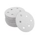 thumbnail image 1 of Discos de Lija Unique Bargains, 4.92" 6 Agujeros 60 Grano para Reparación Automotriz, Papel de Lija Redondo con Gancho y Bucle de Óxido de Aluminio Blanco, 50 Pcs, 1 of 7