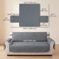 thumbnail image 3 of PawHut Waterproof Dog Bed Cover, 3 Seater Sofa Couch Cover for Dogs, 3 of 10