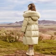 thumbnail image 6 of MXIEZI Toddler Boys Girls Winter Down Outerwear Coat Kids Long Sleeve Hooded Puffer Jackets Light Weight Water Resistant Packable Padded Coat 5-16T, 6 of 8