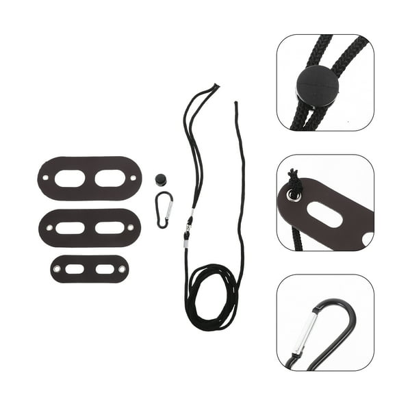 OUNONA 1 Set Bearded Dragon Harness Vest Nylon Black for Outdoor Activities