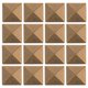 thumbnail image 4 of 100 Pcs 9x9cm Pyramid Spike Flatback Studs for Leathercraft Punk Rivet Clothes Bags Shoes Belt DIY Decoration, 4 of 5