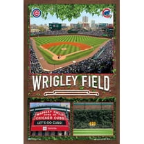 MLB Chicago Cubs - Wrigley Field 19 Wall Poster, 22.375" x 34", Framed