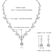 thumbnail image 2 of Set de joyas Hadskiss para mujer, boda, fiesta, novia, circonita blanca, 2 of 5
