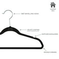 thumbnail image 2 of Simplify Kids 100 Pack Velvet Shirt Hangers with Race Car Icon in Black, 2 of 6