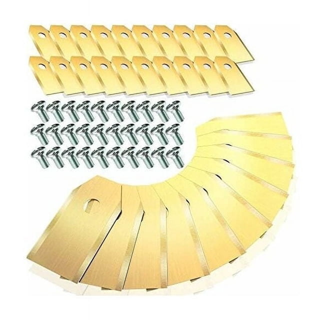Stainless Steel Robotic Lawn Mower Replacement Blades Kit, Easy Installation for Husqvarna Gardena Weather Resistant High Performance