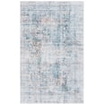 thumbnail image 2 of SAFAVIEH Arizona Carson Distressed Polyester Machine Washable Area Rug, Dark Green/Beige, 4' x 6', 2 of 13