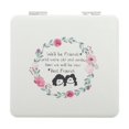 thumbnail image 1 of Ofertas Únicas 1 Pc Espejo de Mano Cuadrado Duradero para Mujeres para Viajes Vidrio Blanco, 1 of 5