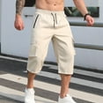 thumbnail image 2 of fheaev Pantalons Cargo pour Hommes Mode Décontractée Confortable Poche Solide Bandage Cordon de Serrage Pantalons Réguliers, 2 of 9