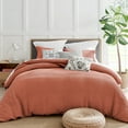 thumbnail image 5 of Levtex Home - Mills Waffle Adobe Duvet Cover Set - Full/Queen Duvet Cover + Two Standard Pillow Cases - Adobe Waffle Weave - Duvet Cover (90 x 94in.) and Pillow Case (26 x 20in.) - Cotton, 5 of 8