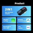 thumbnail image 4 of Car RGB Light USB Plug And Play 2 en 1 Caja Inalámbrica CarPlay o Android Auto para Radio de Automóvil con CarPlay con Cable o Auto, 4 of 5