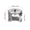 thumbnail image 2 of Furniture Cam Lock Nut, 8 Pack 15x13.5mm Joint Locking Nuts, 2 of 5