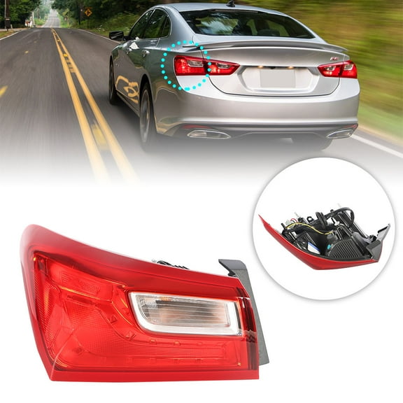 SEBLAFF LH Tail Light Replacement for 2016 2017 2018 2019 2020 Chevy Malibu Non-LED Tail Light Lamp Rear Outer Driver Sides