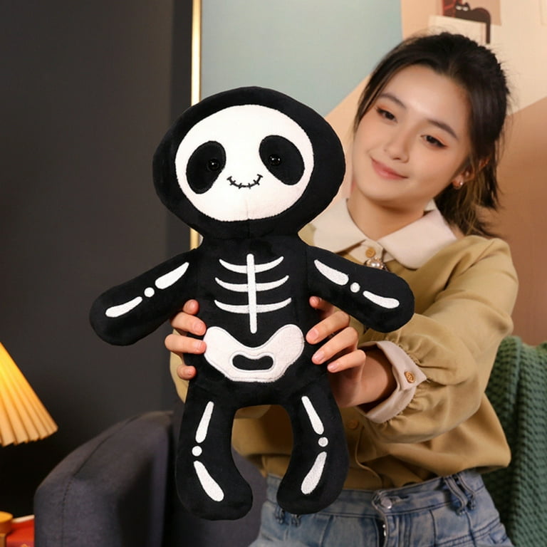 Gomind Cute Skeleton Figure Plush Toy Skull Plushies Stuffed Animal Christmas Halloween Plush Decor Birthday Gifts for Kids Walmart