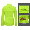 thumbnail image 5 of Little Donkey Andy Women's Lightweight Waterproof Cycling Stretch Jacket, Ultralight Windbreaker, Packable Yellow Size XL, 5 of 6