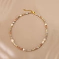 thumbnail image 5 of Minar Collier Rétro Coloré en Pierre Naturelle Cristal Perle d'Eau Douce à Brins Perlé pour Femmes Plaqué Or 14K Véritable Ras-de-Cou en Cuivre, 5 of 5
