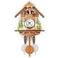 thumbnail image 4 of HomeCozy Antique Wooden Hanging Cuckoo Wall Time Alarm Clock Home Living Room Decoration, 4 of 7