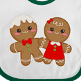 thumbnail image 4 of Inktastic Gingerbread Couple Boys or Girls Baby Bib, 4 of 4