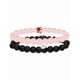 thumbnail image 2 of 2pzs Pulsera De Parejas  Xtellar color negro Imán Con Rosa Eterna Caja Regalo, 2 of 5