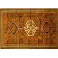 thumbnail image 1 of Ahgly Company Machine Washable Indoor Rectangle Persian Yellow Traditional Area Rugs, 2' x 3', 1 of 4