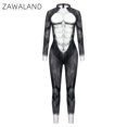 thumbnail image 4 of Zawaland Husky Wolf Leopard Jumpsuit Animal Cosplay Disfraz Hombre Zentai Traje Divertido Disfraz Ropa de Fiesta de Halloween, 4 of 5