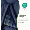 thumbnail image 4 of Sivio Weighted Blanket for Adults 60"x 80" 15lbs, Minky Heavy Blanket with Glass Beads for Bed Sofa Chair, Breathable Reversible for Calm Sleeping,  Queen Size Navy Blue, 4 of 9