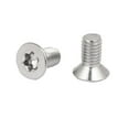 thumbnail image 2 of Uxcell M6 x 12mm 316 Stainless Steel Flat Torx Head Machine Screw Silver Tone (10-pack), 2 of 4