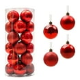 thumbnail image 3 of Holloyiver 24pcs Christmas Balls Ornaments for Xmas Tree Shatterproof Christmas Tree Hanging Balls Decoration for Holiday Party Baubles Set with Hang Rope 1.57"(40mm), 3 of 7