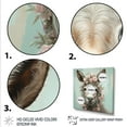 thumbnail image 3 of Designart "Cute Portrait of Floral Donkey" Animals Framed Wall Art Decor - Modern Grey Donkey Entryway Framed Wall Art Print, 3 of 6