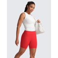 thumbnail image 3 of Shorts CRZ YOGA Butterlift tiro alto 15 cm rojo mediano, 3 of 5