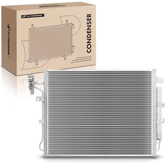 A-Premium Air Conditioning A/C Condenser Compatible with Land Rover LR3 2005-2009, LR4 2010-2013, 4.0L 4.4L 5.0L, Replace# 94962, JRB500040