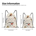 thumbnail image 2 of Xecao Little Birds Pattern Sports Drawstring Backpack - String Swim Gym Bag with Wet Proof Pocket for Women&Men-Medium, 2 of 6