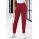 thumbnail image 4 of PRETTYGARDEN Pantalones de Mujer de Cintura Alta y Tobillo Vino Tinto XL, 4 of 8