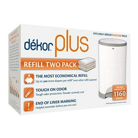 Dekor Plus Diaper Pail Refills - 2 Count