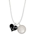 thumbnail image 1 of Delight Jewelry Black Enamel Heart with Paw Prints To the World You are a Mother Locket Necklace, 1 of 4