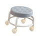 thumbnail image 3 of Taburete para zapatos con asiento bajo y ruedas giratorias universales, taburete resistente para pedicura gris, 3 of 9