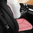 thumbnail image 6 of Tunhigl Breathable Ergonomic Car Seat Cushion with Backrest, Cooling Lumbar Support for Summer & All-Season Comfort, Non-Slip Seat Pad for Cars, Office Chairs, Long Drives, Home Pink, 6 of 7