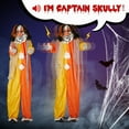 thumbnail image 5 of Ktaxon 8.2 ft Clown Animated Animatronic Decoration Creepy Halloween Clown w/ Pre-Recorded Screaming, 5 of 7