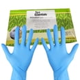 thumbnail image 1 of FIEWESEY Disposable Gloves,Powder-Free - For Food Handling,First Aid, Cleaning,Gardening,Crafting - Exam Gloves, 100 Gloves Per Box - (Nitralon,Blue-M), 1 of 7