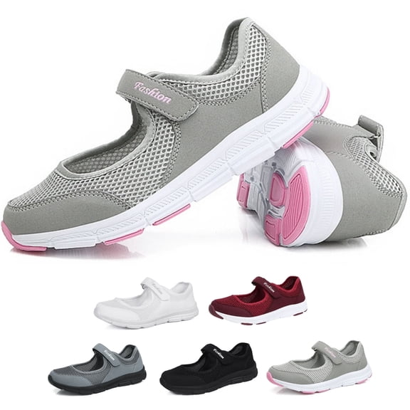 CHICVOMEY Flats for Women Breathable Mesh Mary Jane Shoes for Women Casual & Work Walking Mary Jane Flats