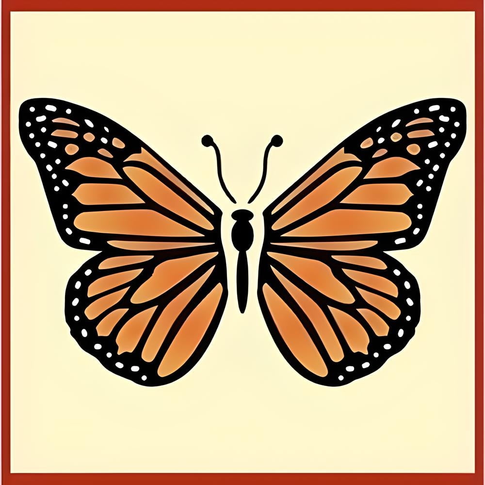 Butterfly Stencil SET of 4 Reusable Mylar Original Butterfly Stencil Templates for Painting Wall Floor Crafts Art DIY - The Artful Stencil