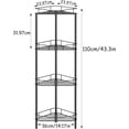 thumbnail image 2 of Organizador de Baño 4 Niveles, Estante Esquinero para Regadera de Metal con 4 Patas Ajustables No Necesita Taladro Gran Capacidad, 2 of 4