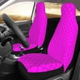 thumbnail image 4 of ZNDUO Pink Dot Dragon Scales Pattern Car Seat Covers, Breathable Polyester Universal Seat Covers for Cars, 2PCS Car Seat Covers Front Seats Only, 4 of 8