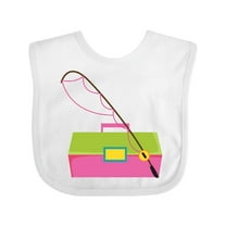 Inktastic Fishing Tackle Girls Girls Baby Bib