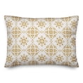 thumbnail image 2 of Creative Products Hellow Sunshine Yellow and White Medallion Tile Pattern 14x20 Indoor / Outdoor Pillow, 2 of 3