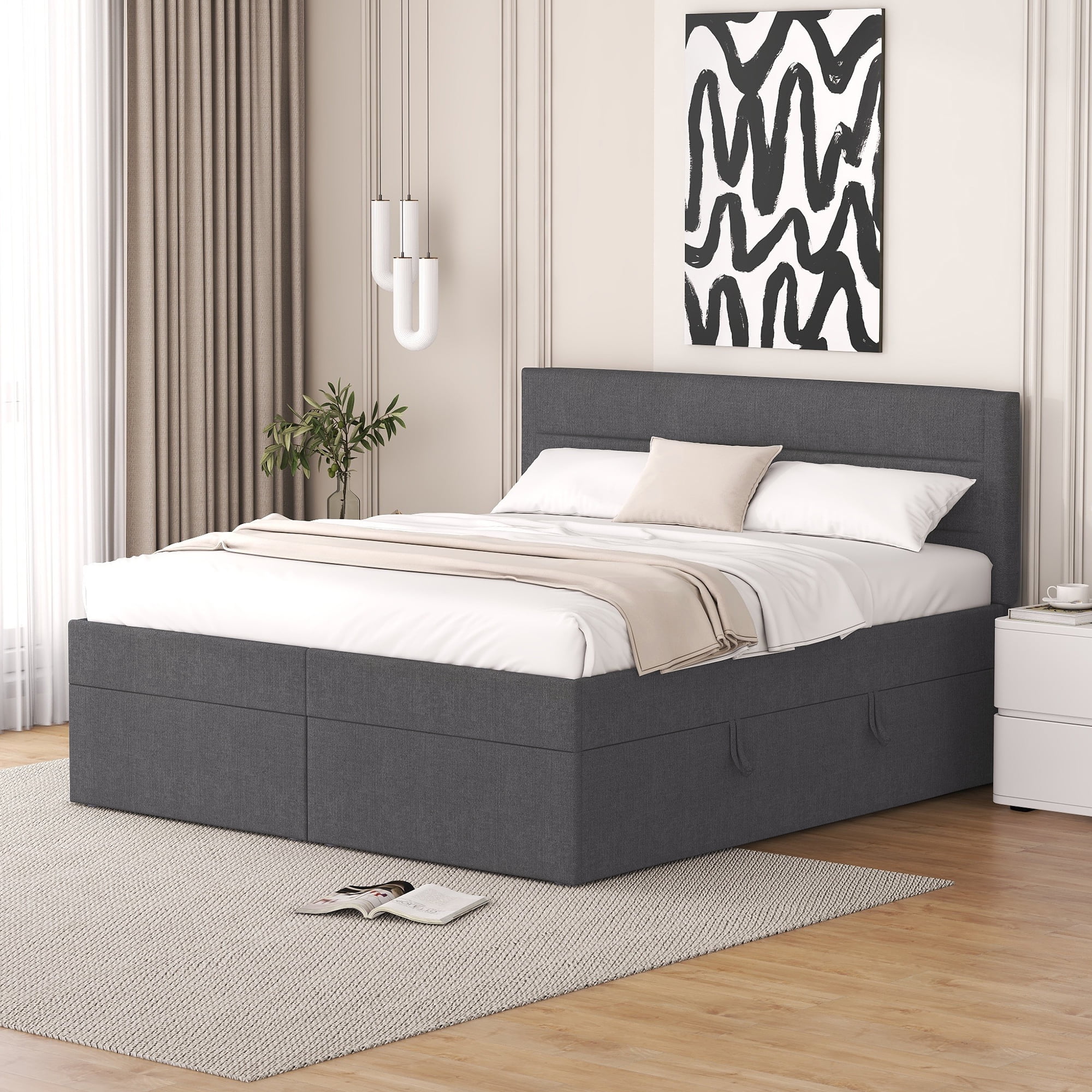 Middendorf storage platform bed george oliver discount
