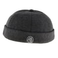 thumbnail image 4 of Gorra Docker ajustable de fieltro de lana Sunnimix gris oscuro docker hat, 4 of 8